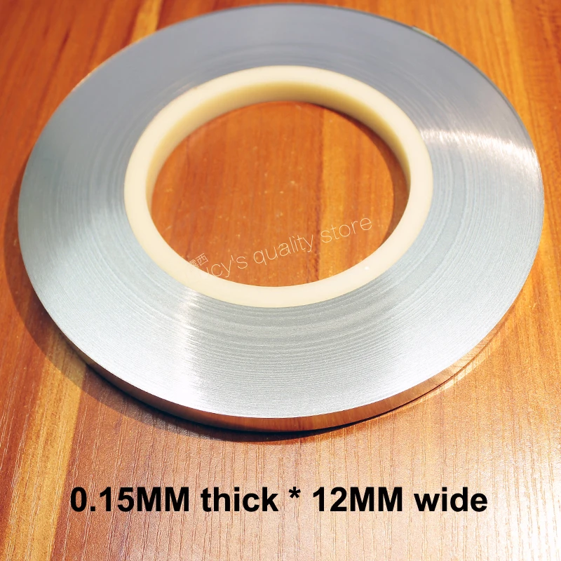 

1kg Lithium battery connection nickel sheet Spot welding nickel-plated steel tape Size 0.15MM Thick *12MM wide