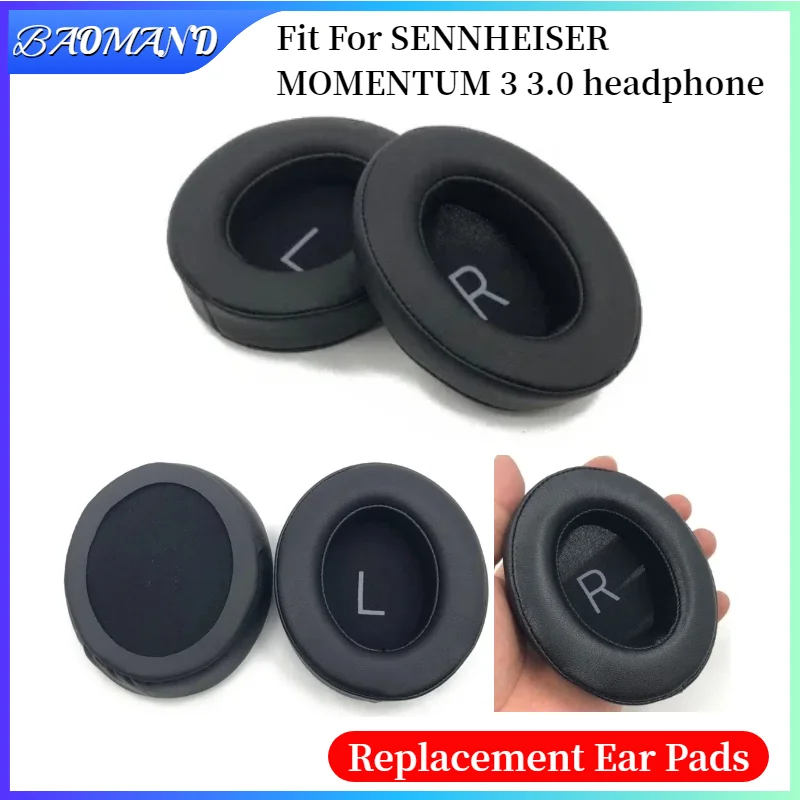 

Replacement Protein Leather Ear Pads Cushion Cover Earpads for SENNHEISER MOMENTUM 3 3.0 Headset