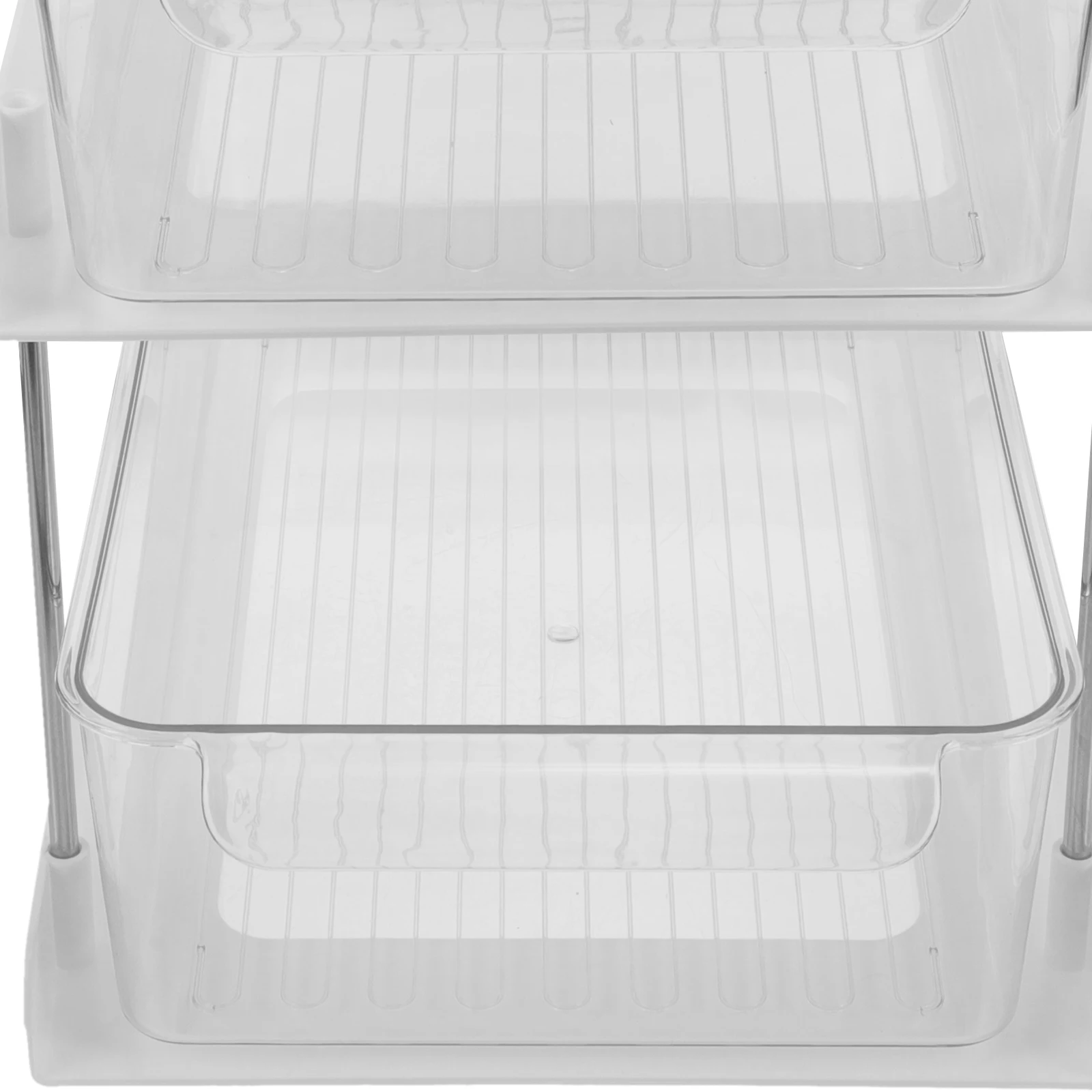 Prateleira de dupla camada pet pp inoxidável, prateleira de armazenamento de 2 camadas, organizador de banheiro, bancada, rack de higiene pessoal, cozinha, quarto
