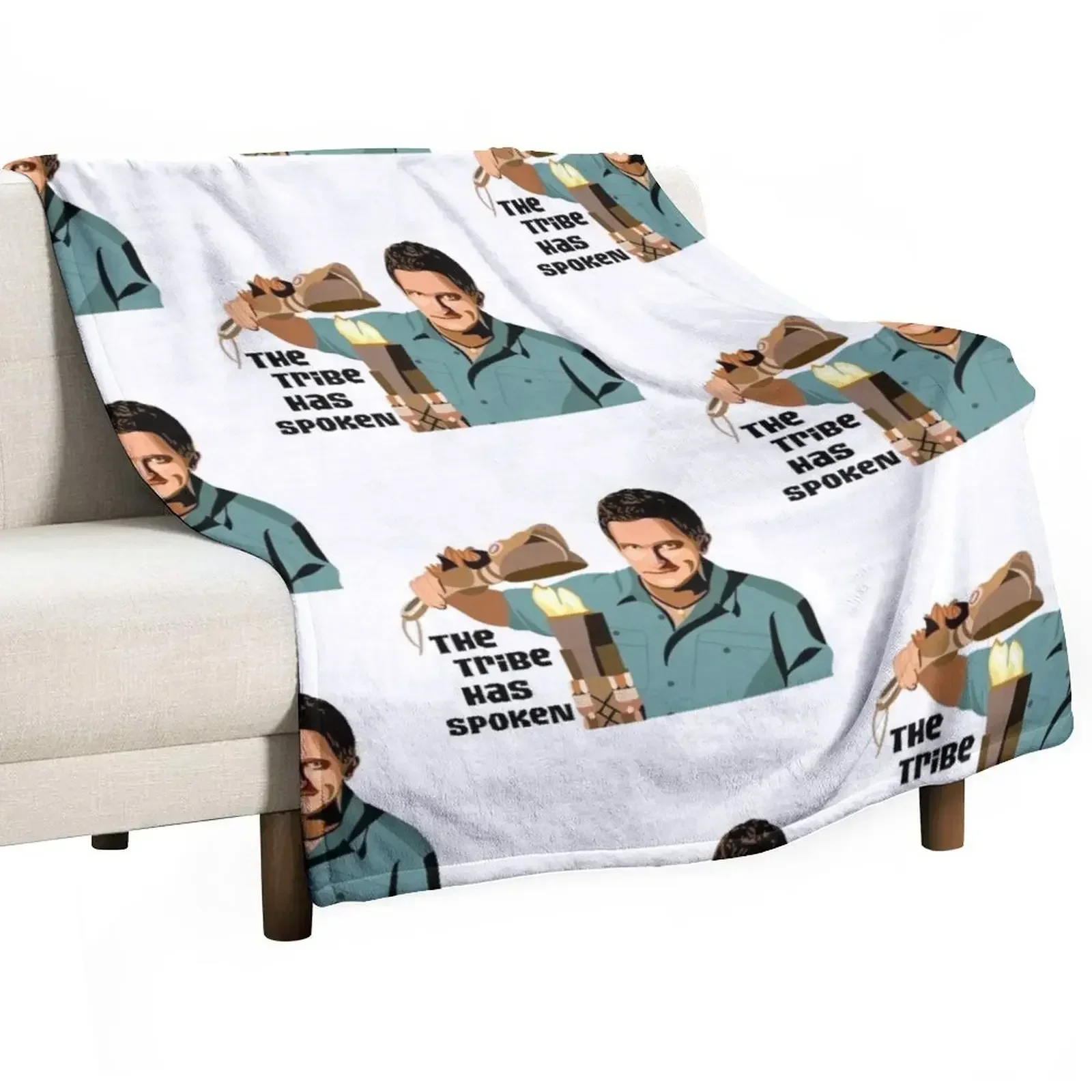 Jeff Probst: The Tribe Has Spoken Throw Blanket Bed blankets ands Soft Plush Plaid Bed Fashionable Thermal Luxury Blankets