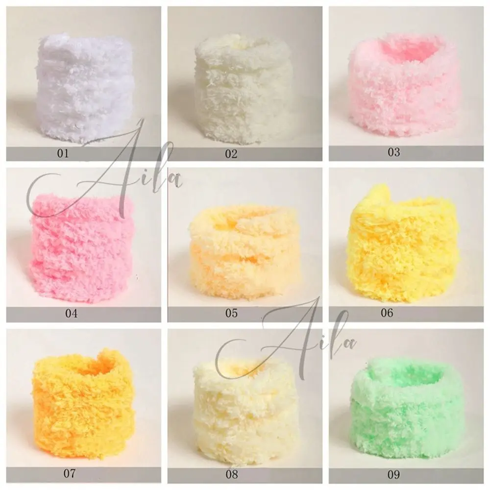 Handmade Craft Iron Wire Wire Twist Stick Felt Fabric Multicolor Thread Ribbon Bar Ornament Cute Plush Wool Stick Crafts Toys