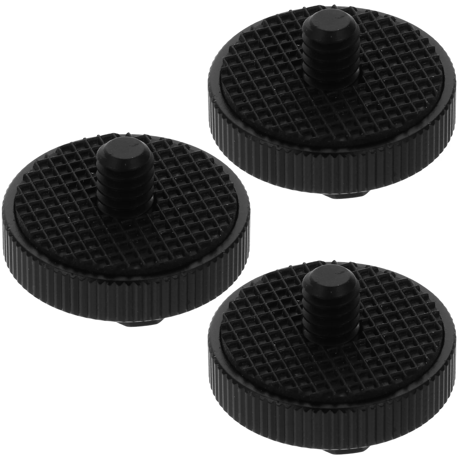 

3Pcs Screw Camera Mount Adapter Multi-Piece Set Anodized Aluminum Cold Shoe Mount for Flash Holder Dslr Camera Tripod Use