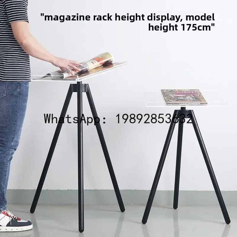 

FZ Magazine Album Display Stand Model Room Living Room Study Light Luxury Nordic Creative Floor-standing Minimalist