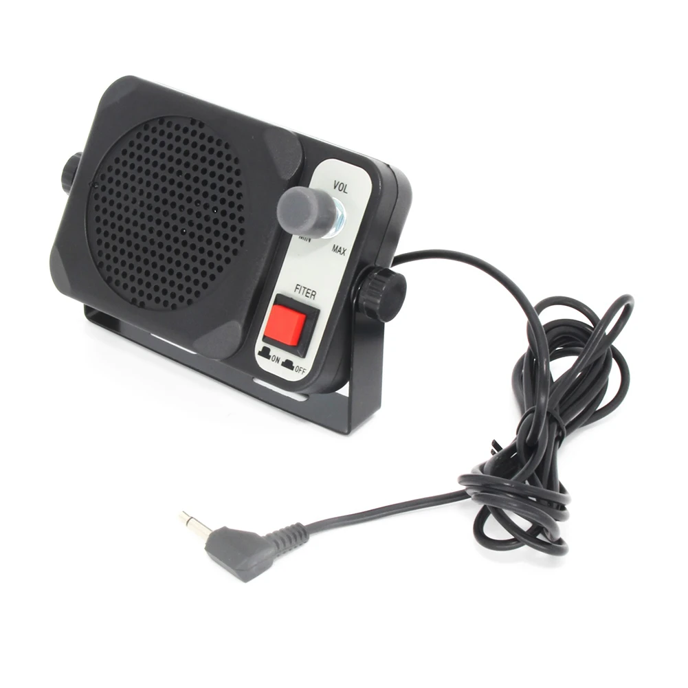 3.5mm Plastic Heavy Duty External Speaker Loudspeaker External Mini Speaker Car Speaker For CB Radio Station Car