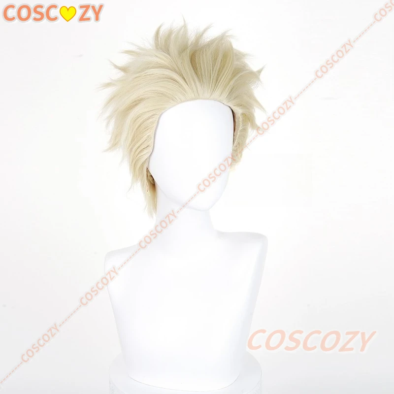 Rintaro Tsumugi Cosplay Pruik Anime De Geurige Bloem Bloemen met Waardigheid Blond Kort Haar Halloween Party voor Vrouwen Mannen Jongens