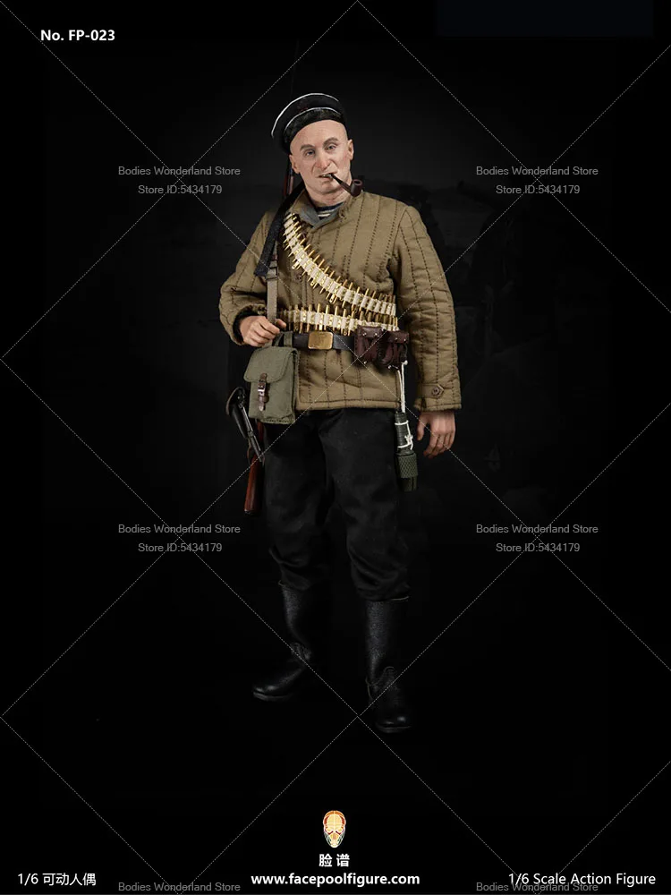 In Stock FP023 1/6 Collectible Soviet Navy Infantry Gunner Equipment Male Soldier 12inch Action Figure Doll