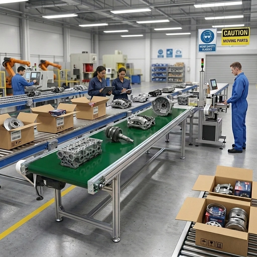 Food Processing Plant Logistics Transfer Conveyor Customized Anti-slip Green PVC Belt Conveyor with Factory Price