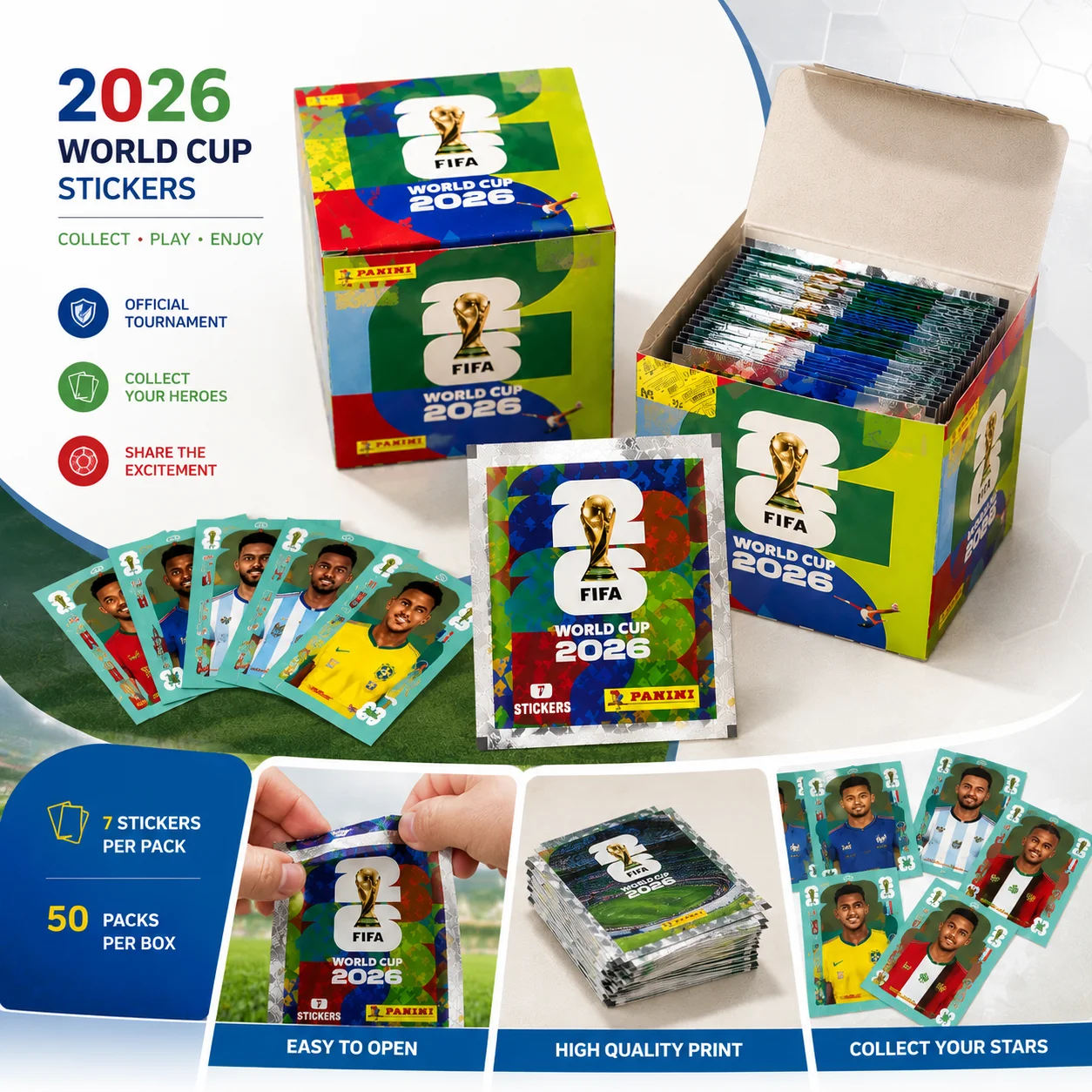 Sticker Sheet Set - 파니니 2026 FIFA 월드컵 스티커 팩