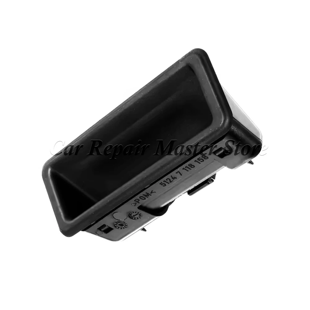 Para BMW E60 E61 E90 E91 E92 E93 E70 E88 E71 E72 E84 1 3 5 Série X1 X3 X5 X6 51247118158 7118158   Alça do porta-malas do interruptor da porta traseira