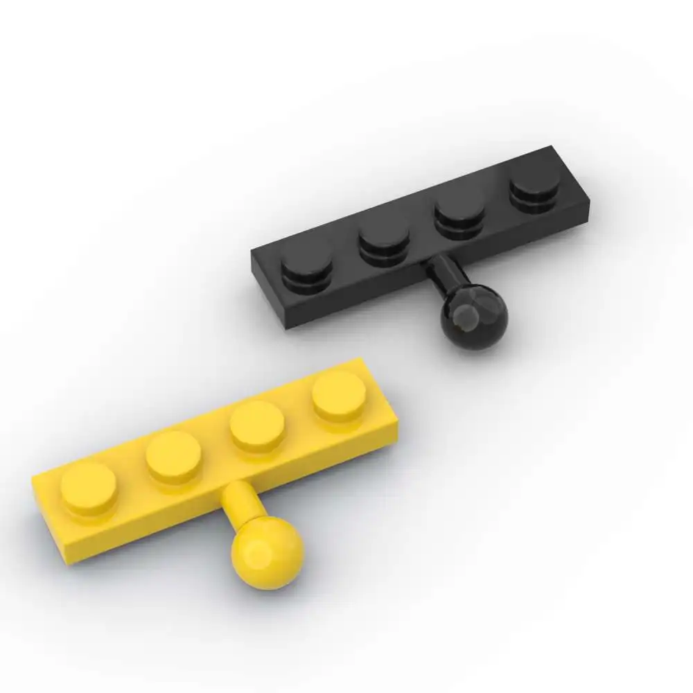 MOC 10 قطعة 3184 تعديل 1x4 مع سحب الكرة اللبنات عدة موصل لوحة منزل الطوب الجسيمات لغز لتقوم بها بنفسك لعبة هدايا الأطفال