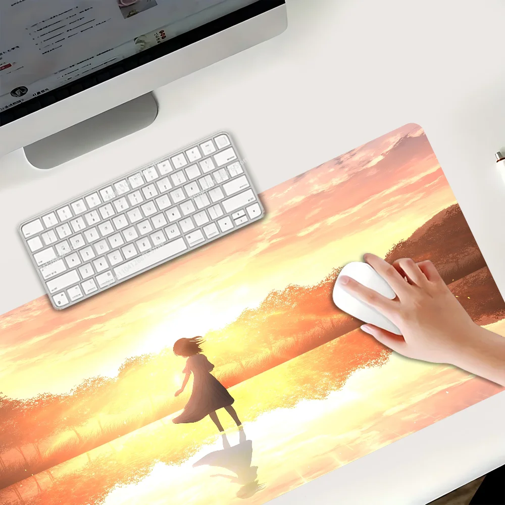 Anime S-Sunset Mousepad Non-slip Suitable For Office Computers Laptops E-sports Game Desk Mats XXL Keyboard
