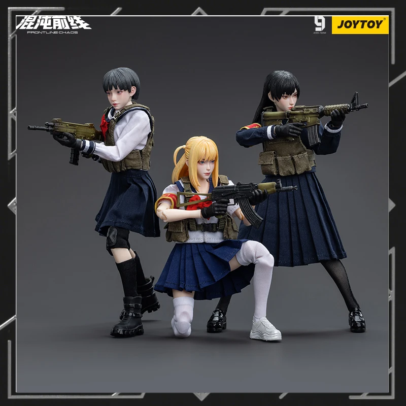 

Level9 Level 9 Chaos Frontline Series Maple Leaf Tactical Team Trio 1:12 Mobile Doll Handmade Dark Doctor&Crazy Nurse Model Gift