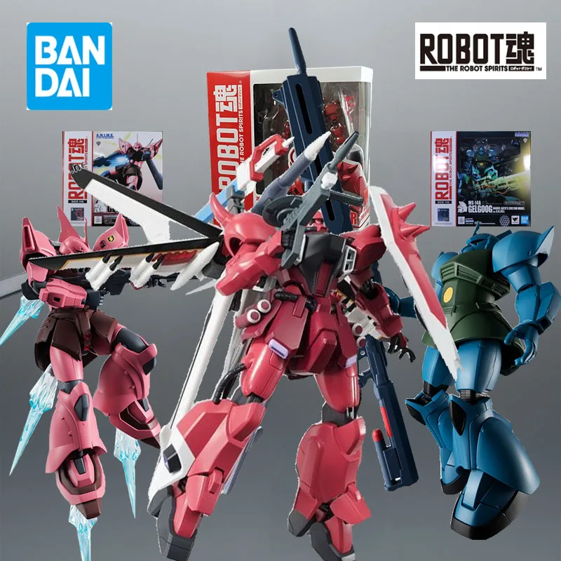 BANDAI Original Model Kit ROBOT SOUL GUNDAM  ZAKU GELGOOG ANAVEL GATO Anime Figure Model Toys Model for Boys Foam Packaging