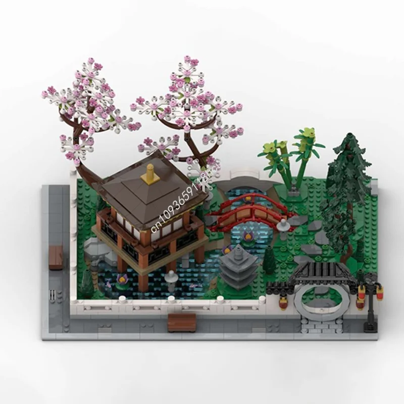 ตัวต่อโมเดลสวนโมดูลาร์ Tranquil Modular Garden จำนวน 1686 ชิ้น ของเล่นสร้างสรรค์ DIY ของขวัญคริสต์มาส ไอเดียของเล่นเด็ก