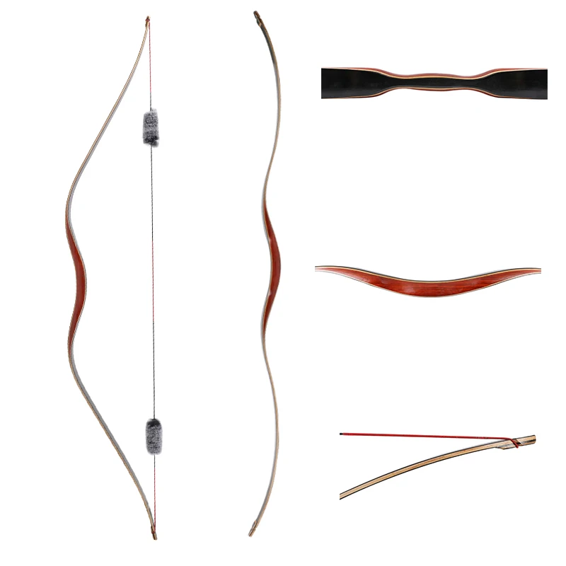 Traditional Archery Bow for Right and Left handed Adult Hunting Bow Outdoor Shooting Practice Bow 30-50lbs