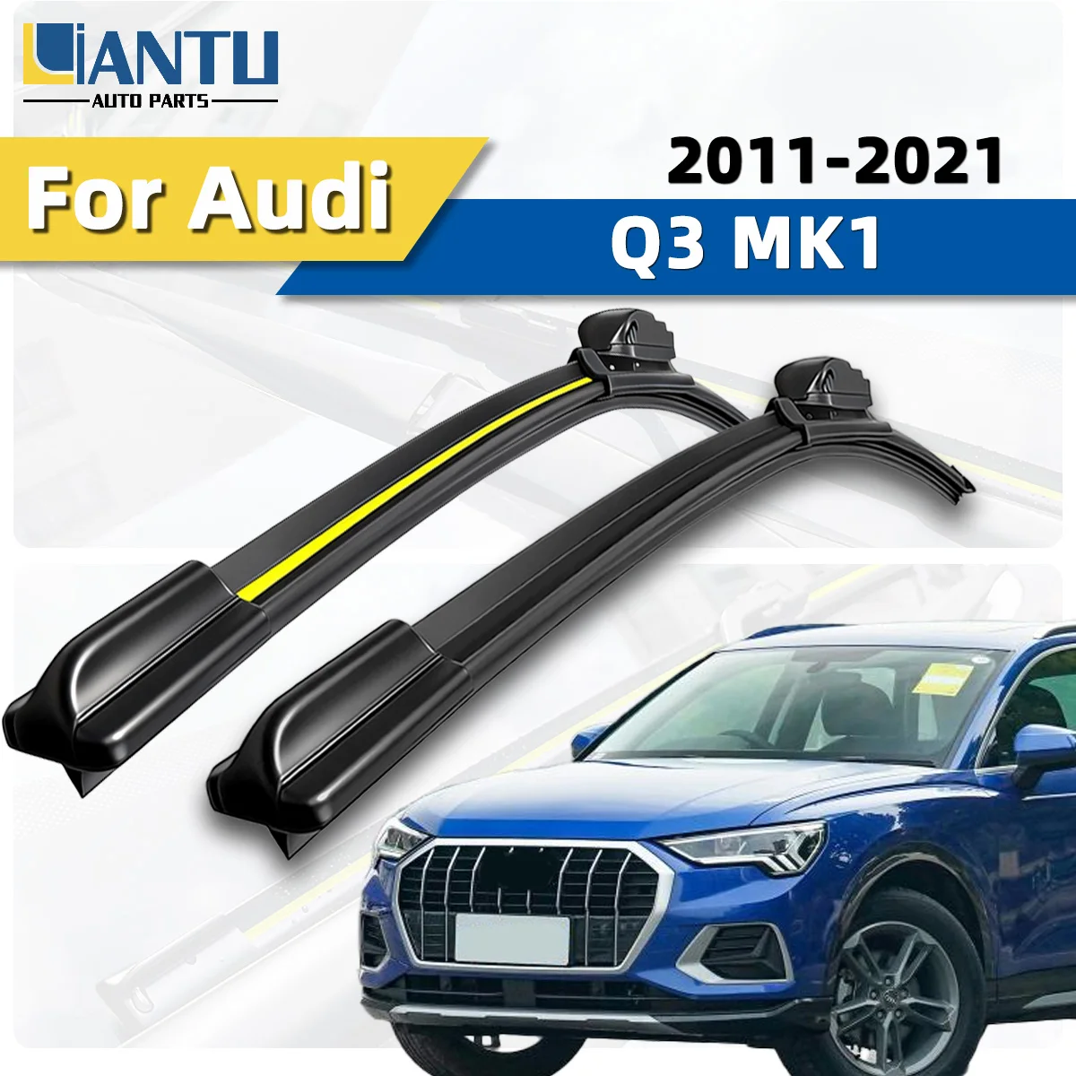 

2 шт. дворники для Audi Q3 MK1 2011-2021, стеклоочистители из натурального высококачественного каучука, автозапчасти