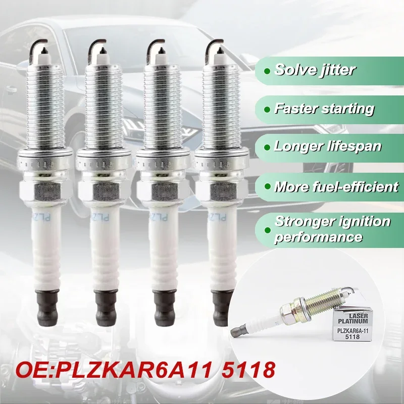 

20pcs PLZKAR6A-11 5118 Iridium Spark Plug Candles For Nissan X-Trail March Tiida Qashqai NV200 Micra PLZKAR6A11-5118