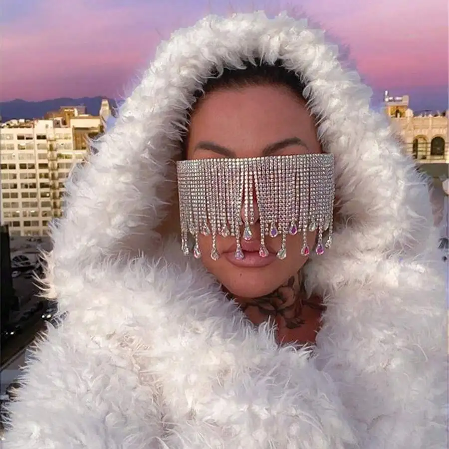 

Fashion Rhinestone Fringe Headband With Crystal Tassels For Women