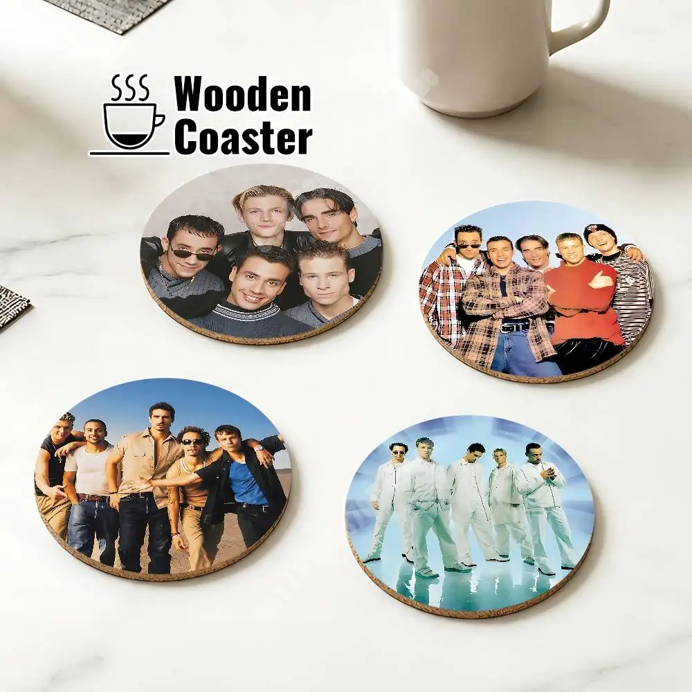 B-Backstreet B-Boys BSB Millennium Wooden Cup Mat Americano Beer Milk Water Coaster for Baking Studio