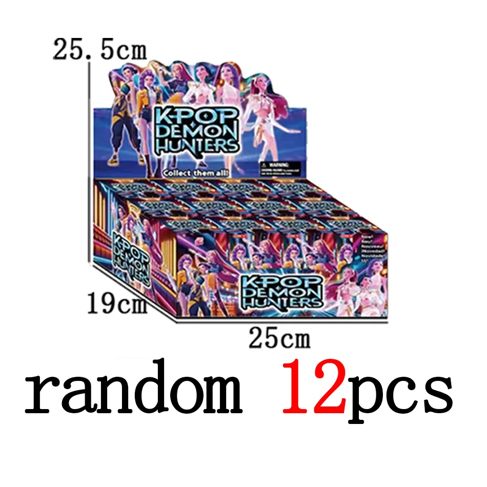 2025 anime kpop diabo caçador caixa cega desmontagem diversão saco cego pequena estátua modelo periférico desktop caixa cega decoração presente