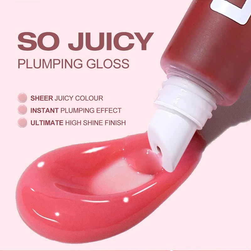 6-farbiges feuchtigkeitsspendendes, glänzendes Lippenöl, langanhaltender Glanz, geeignet für alle Hauttypen, feuchtigkeitsspendendes, spiegelglänzendes Lippenöl