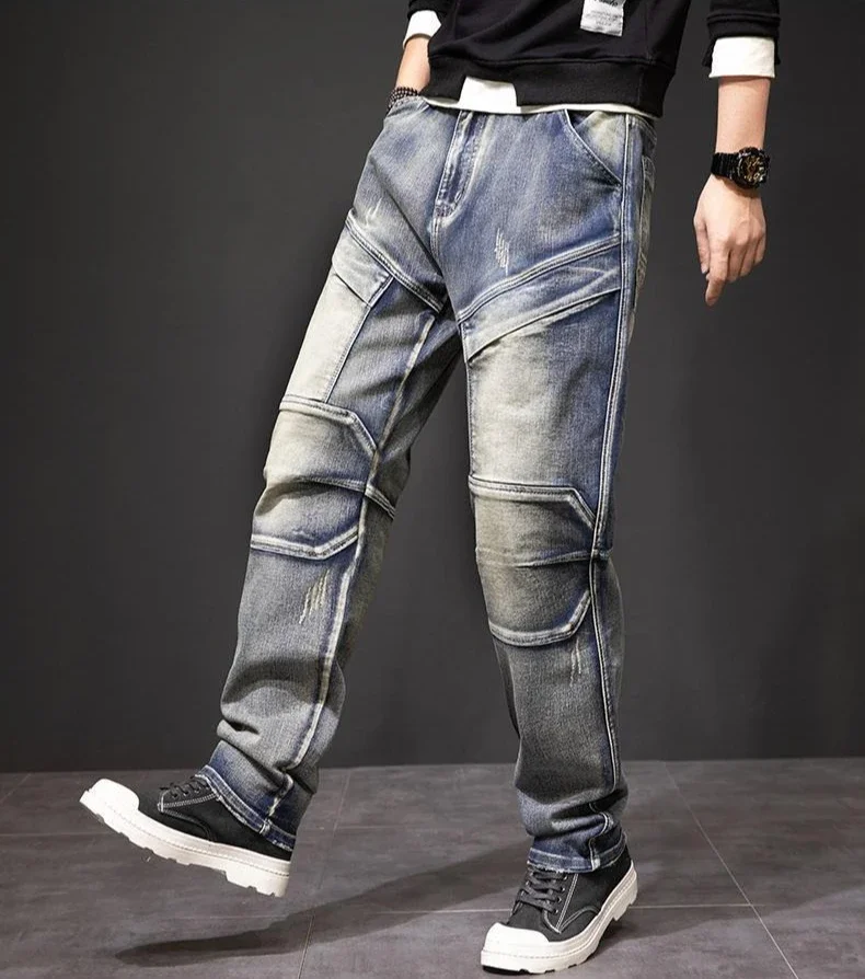 

Straight Man Cowboy Pants Denim Classic Casual Cheap Trousers Y 2k Vintage 2025 Korean Autumn Grunge Y2k Retro Xs Jeans for Men
