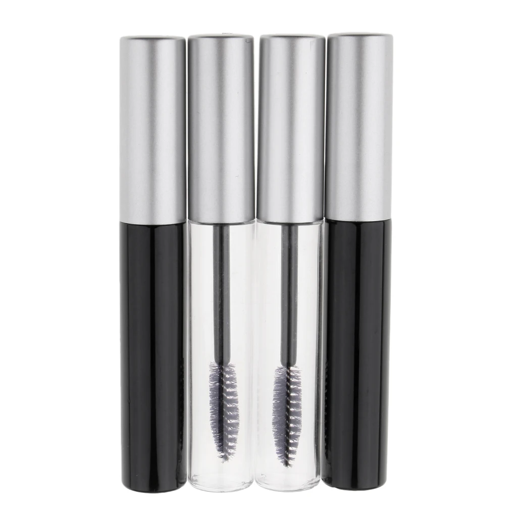 Puste pojemniki na krem do rzęs, tubki na tusz do rzęs z aplikatorem, lekkie plastikowe pojemniki podróżne na olej rycynowy i kosmetyki.