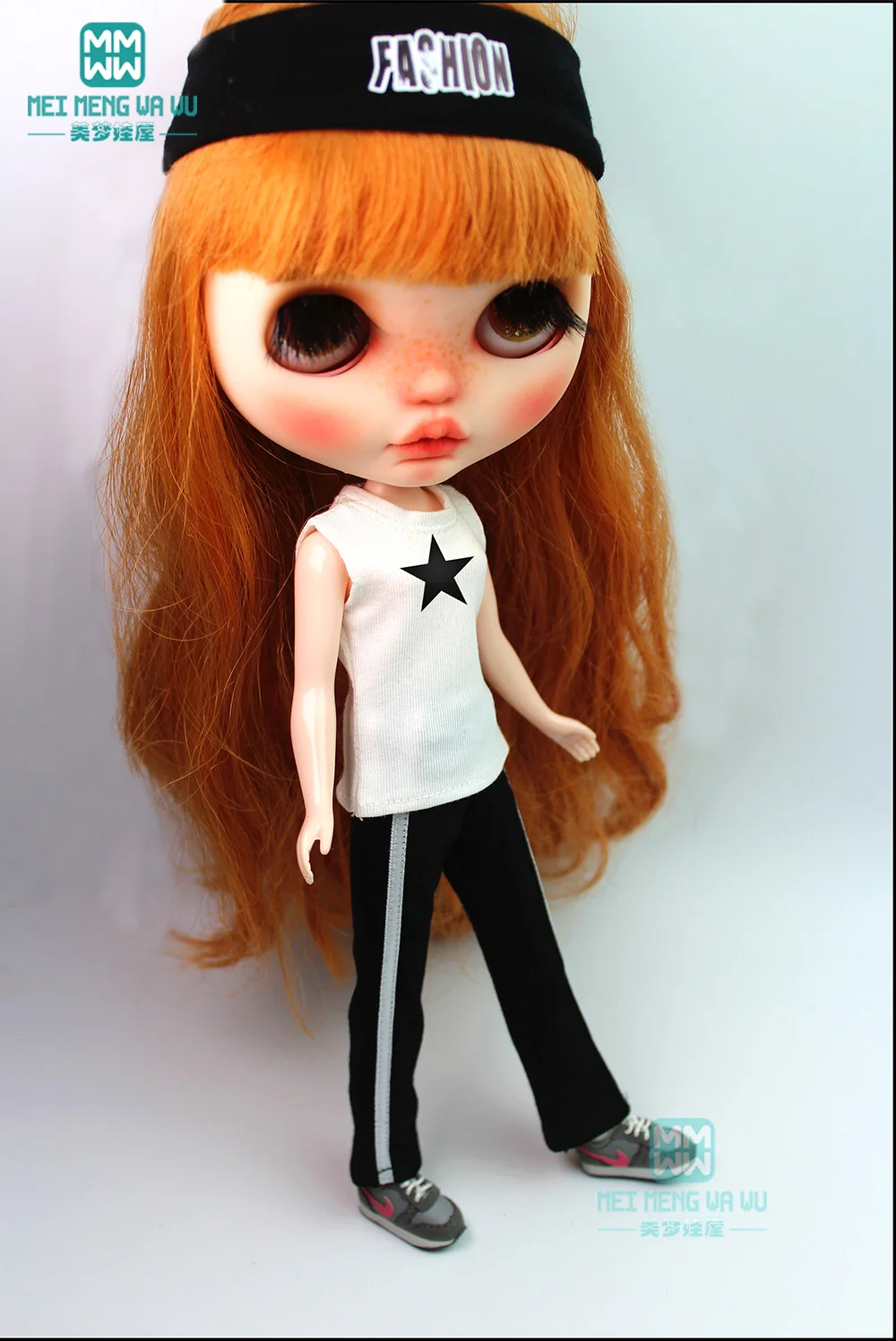 28cm Blyth Doll Clothes AZON OB22 OB24 Fashion Slacks, Striped T-shirts Toys Gift