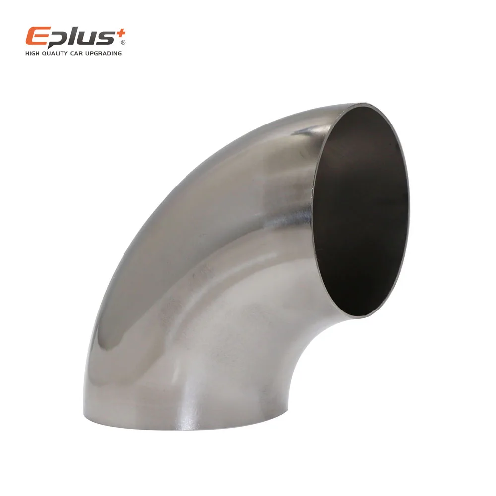 Universal 90 degree stainless steel elbow sanitary welding pipe fitting car exhaust pipe muffler welded pipe multiple sizes