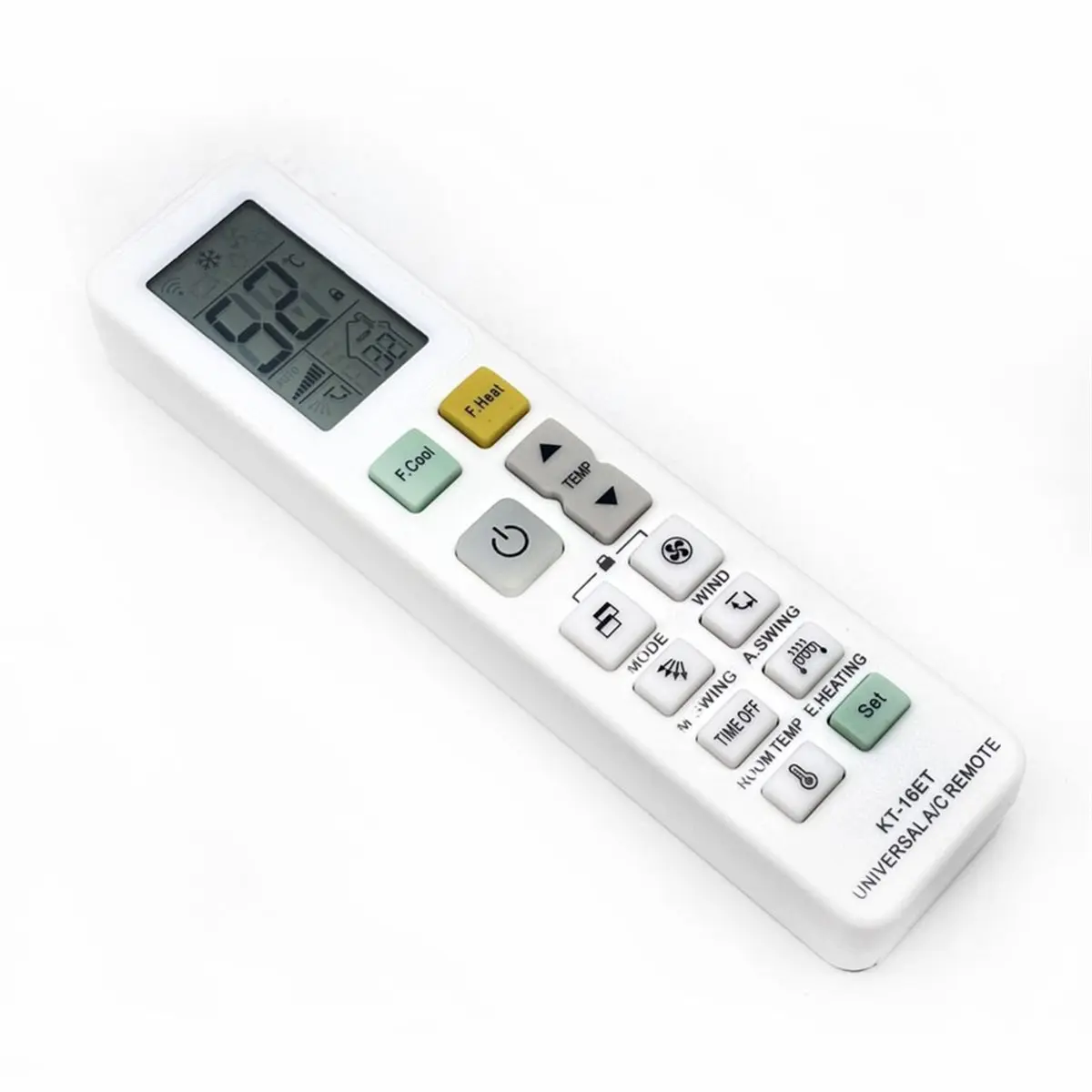 update. (with Thermometer) New Universal Air Conditioner Remote Control Works with 99% AC Units