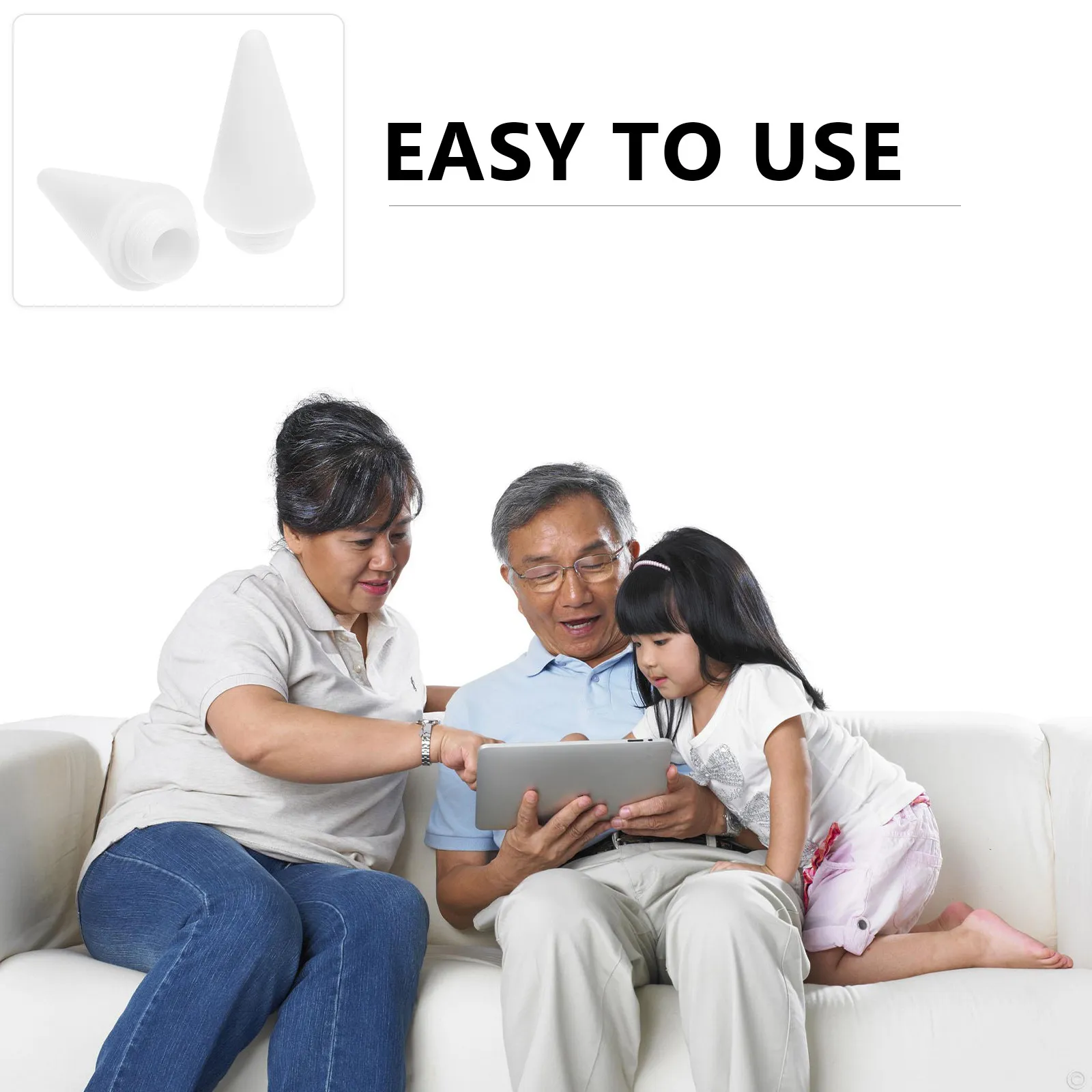 

2 шт. универсальные сменные наконечники для стилусов, противоскользящие, чувствительные, из волокна, для емкостных ручек, без царапин, для письма и рисования