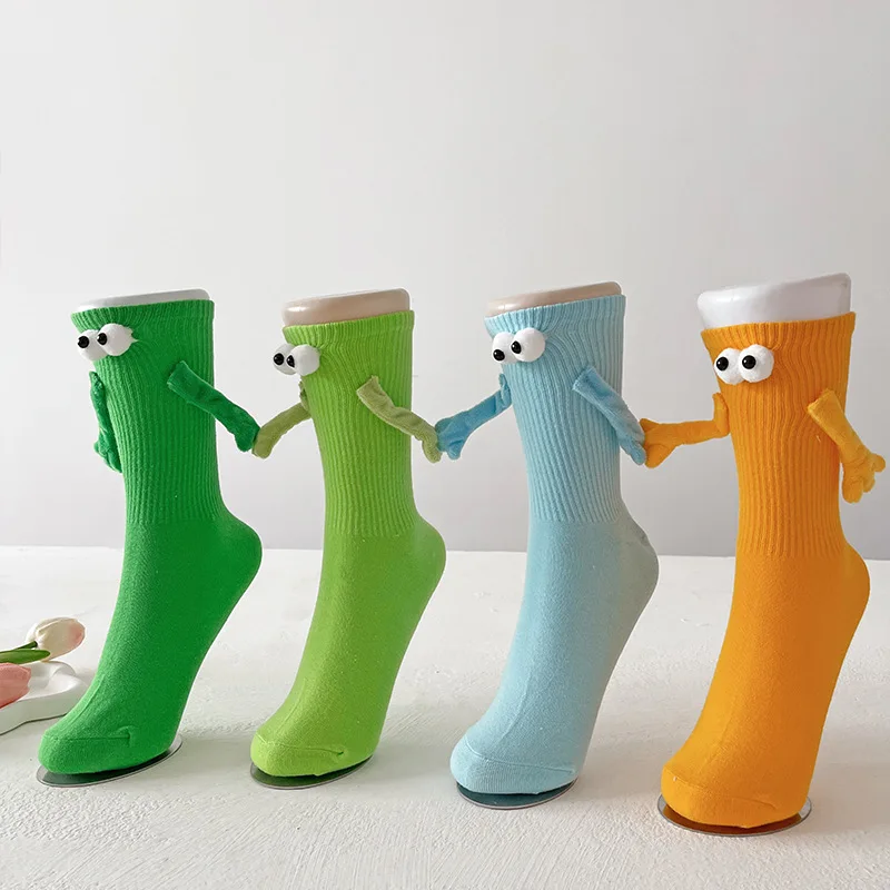 

Магнитные носки с эффектом сцепления, забавные носки для женщин и мужчин, парные носки, подарки на День святого Валентина для пар, на годовщину, для лучших друзей, для подростков.