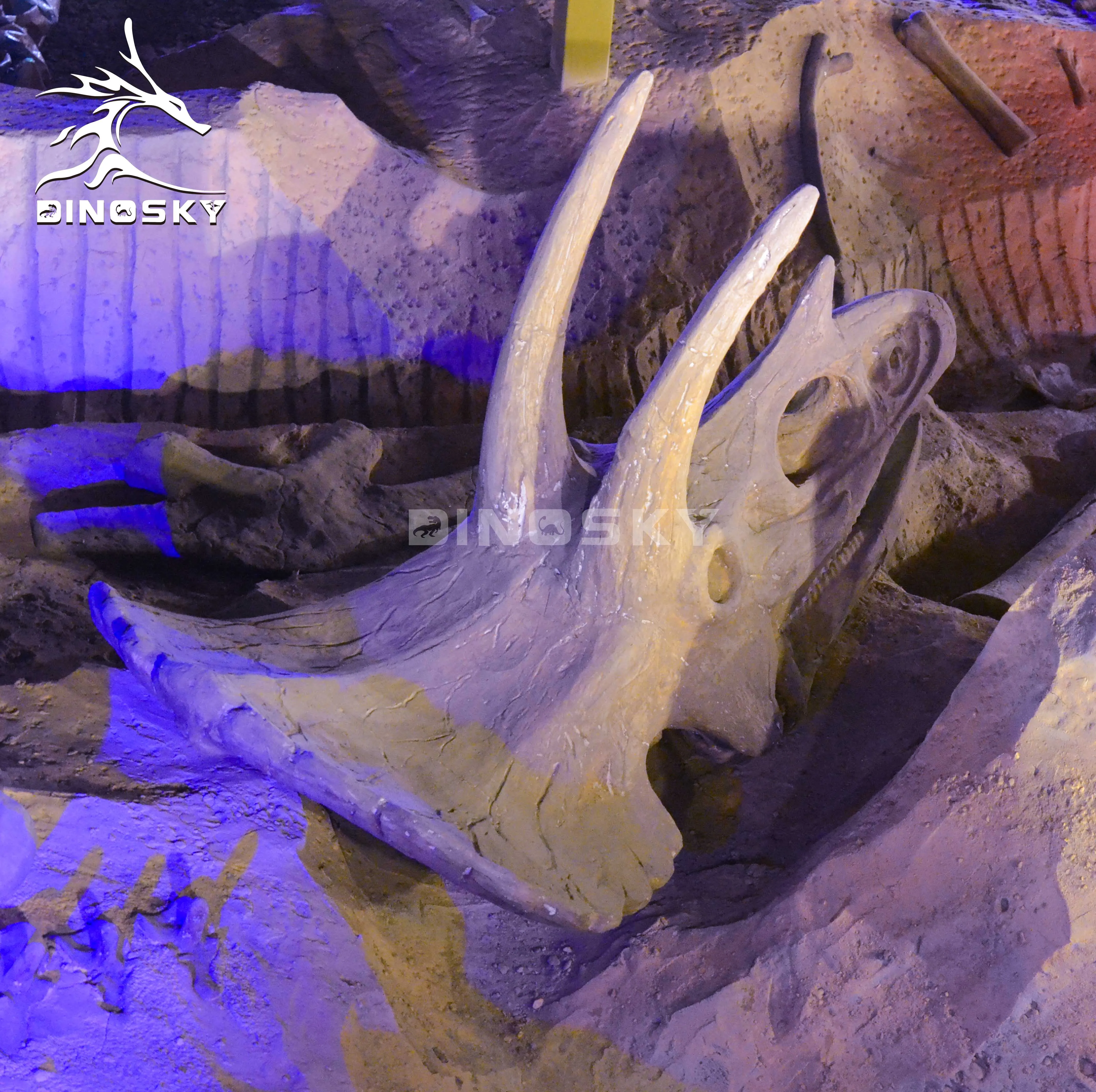 ATV&UTVNew Product Life -size Clay Modeling Technique Real Dinosaur Skeleton for Educational Purposes DINOSKY