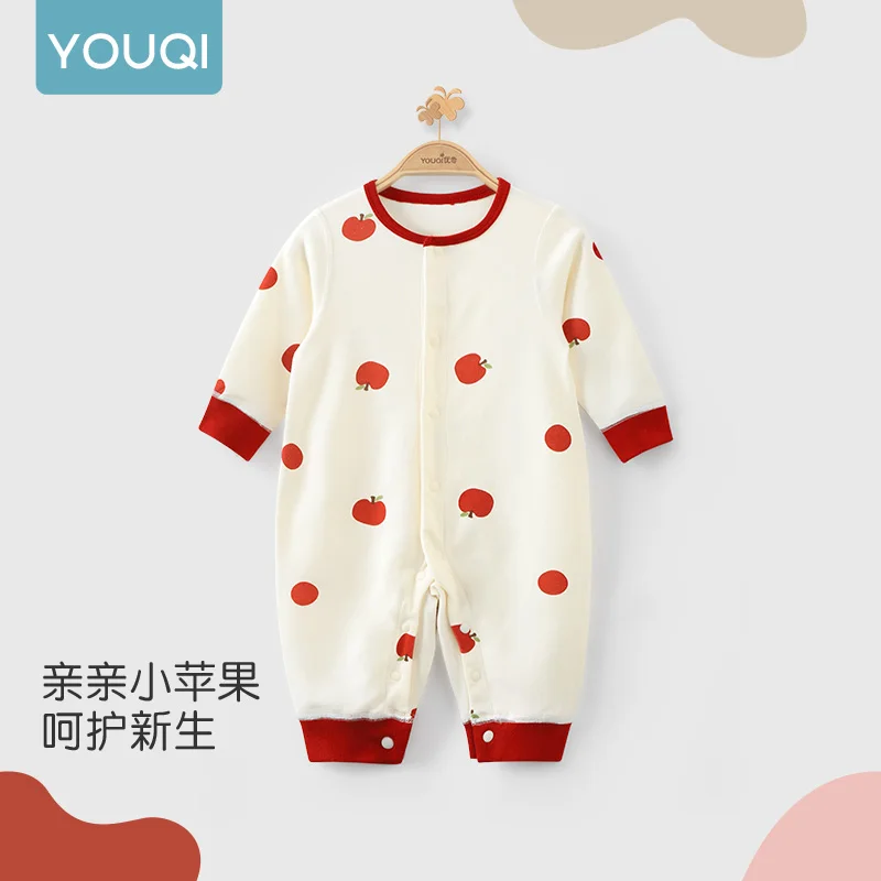 

【Youqi】Baby Romper Autumn Style Long-Sleeve Crawling Suit for Infants and Toddlers, Suitable for Early Autumn Outings