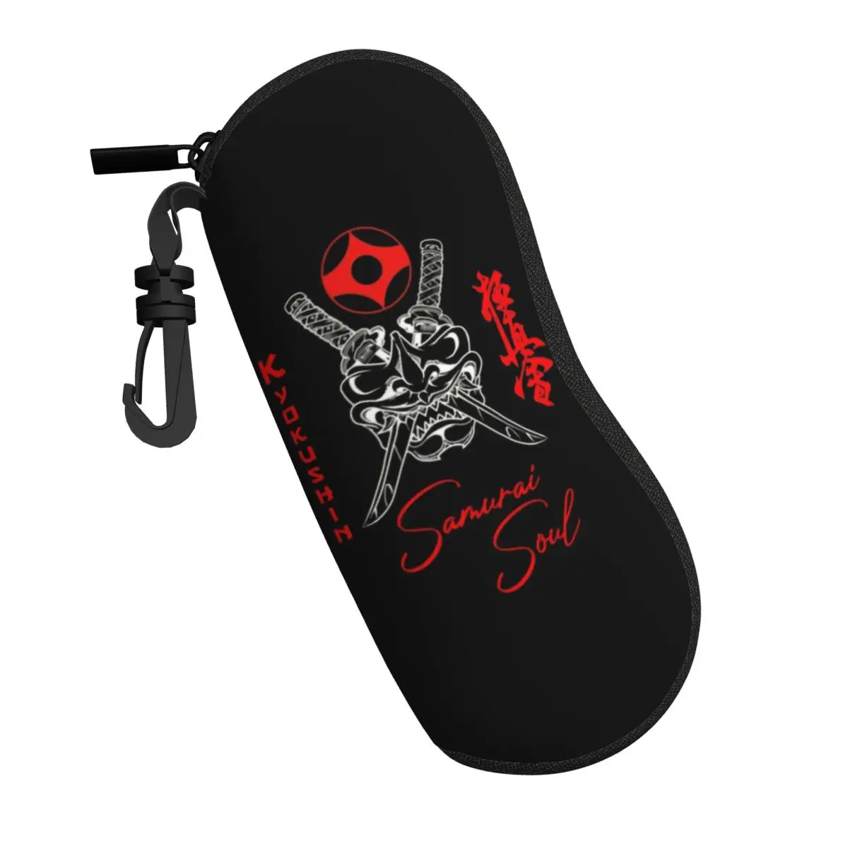 Kyokushin Karate Samurai Soul Sunglasses Soft Case Neoprene Zipper Martial Arts Shell Eyeglass Case Protective Box For Glasses