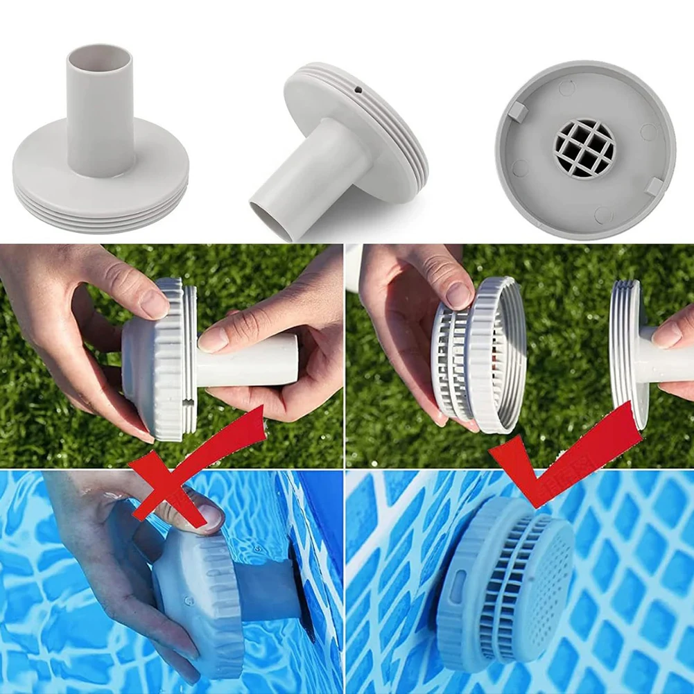 2pcs Strainer Connector Replacement For Intex Swimming Pool Outlet Connectors 1-1/4
