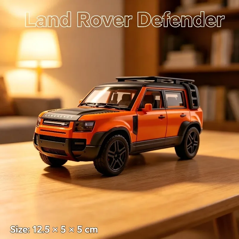 1:36 Boxy Off-road SUV Diecast Alloy Car Model, Pull Back Toy with Openable Doors, Desktop Collection Ornament view 3