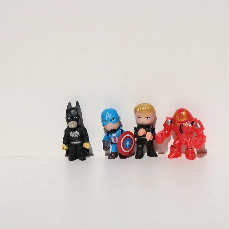 12 Pcs/Set Mini Figures Hulk Thor Spider Man Action Figure Superhero Model Toys For Children Christmas Gifts desktop decorations - view 6