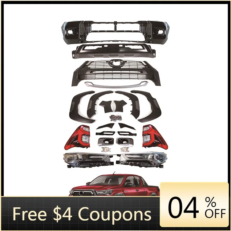 

High quality hot sellingGR Version Upgrade Kits Body Kits for ToyotaS Hilux REVO ROCCO 2016 Upgrade to 2021 GR Sports Kits
