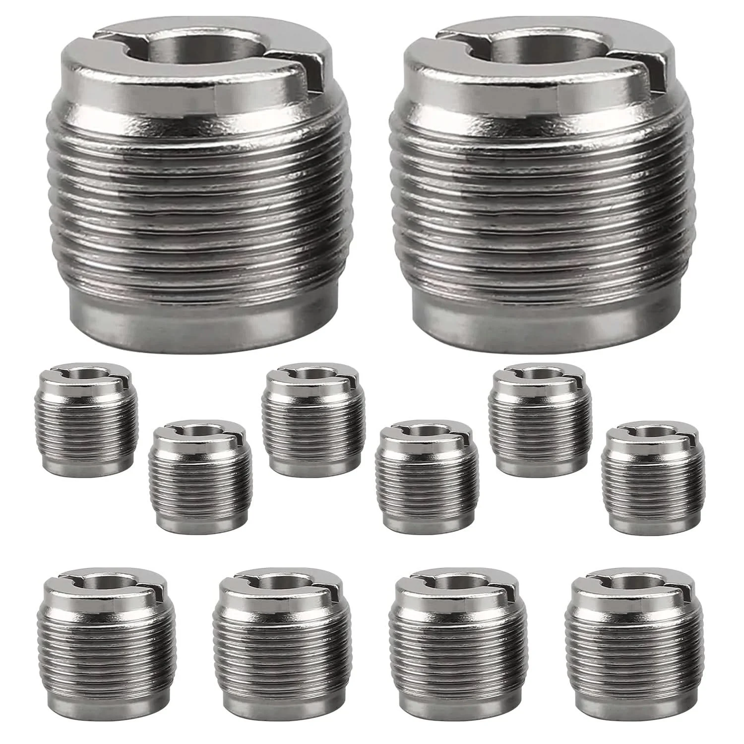 5 Core Mic Stand Adapter 12 Pieces 3/8 Female to 5/8 Male Screw Thread Conversion Connector MS ADP M SLV 38F-58M 12PCS