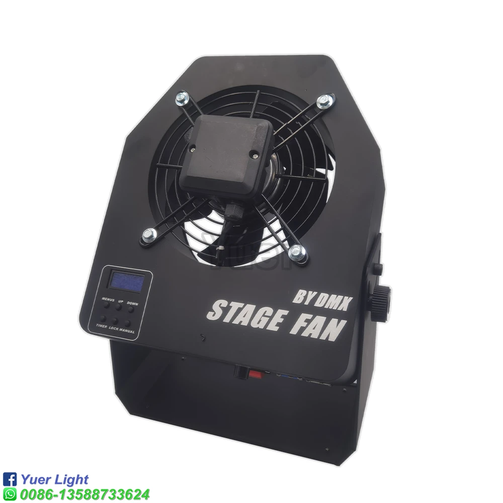 Imagem -02 - Pequeno Dmx Stage Fan com Controle de Velocidade Controle Remoto Efeito Especial Fog Machine 280w Tamanho Mini