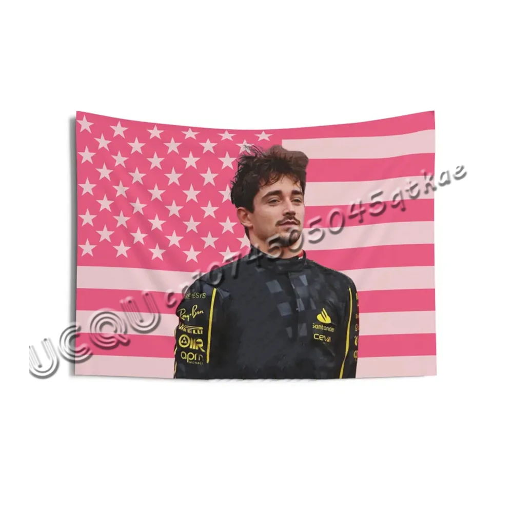 تشارلز لوكليرك الوردي العلم الأمريكي نسيج الجدار شنقا الجدار المفروشات غرفة نوم جدار الفن ديكور هدية نسيج