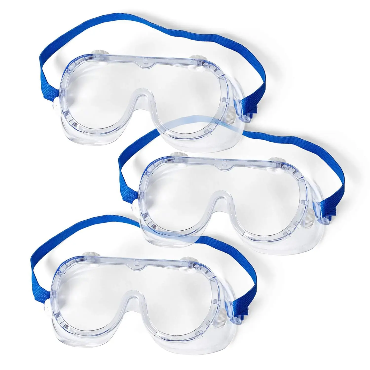 

Safety Goggles for Students - Lightweight, Comfortable Fit, Chemical Splash Protection, Meets ANSI Z87.1 Standards (Pack of 3)