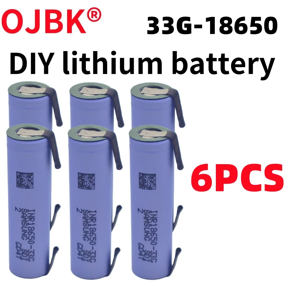 New 100% full capacity 18650 NCR18650 rechargeable lithium-ion battery 3.7V 3300mAh battery DIY nickel sheet