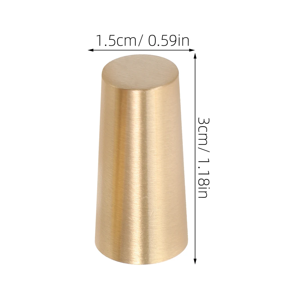 Display Elevating Feet Brass Tray Risers Metal Support Feet Elevates Display Visibility for versatile Display Riser Set