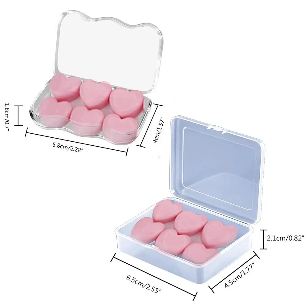 3 زوج متعدد الألوان الأذن المقابس الحد من الضوضاء لينة سيليكون عزل الصوت غطاء للأذنين العجن مكافحة الضوضاء السباحة سدادات للجنسين