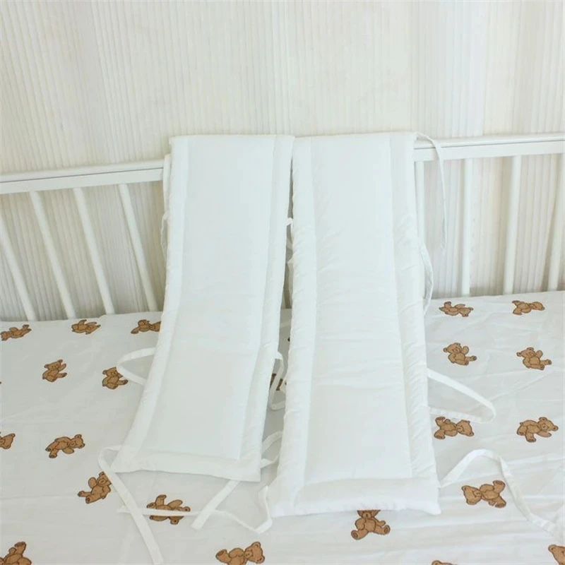 New Crib Anti-collision Protect Strips Baby Anti-biting Bed Bumper Children Thickened Cotton Bed Guardrails Soft Wrapping Edges