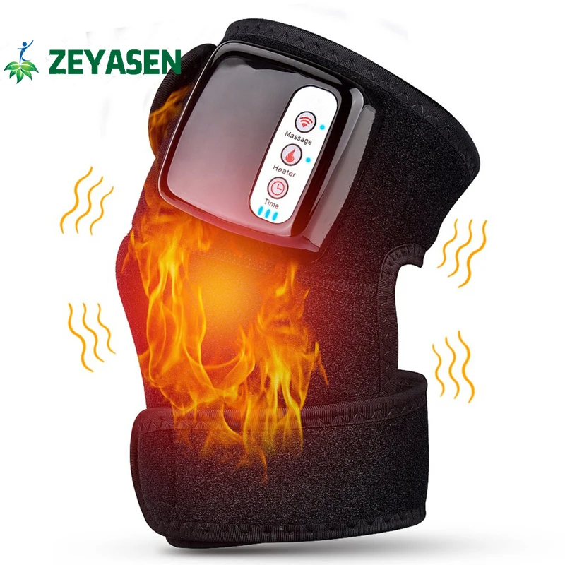 

Electric Shoulder Elbow Knee Massager Hot Compress Vibration Multifunctional Heating Kneepad Massage Physiotherapy Instrument