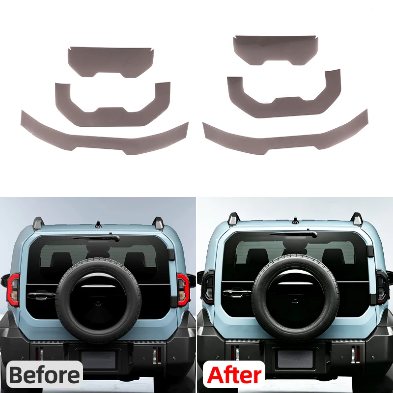 For Toyota Land Cruiser FJ 2026 2027 model rear headlight film sticker, car tail light color changing film accessories