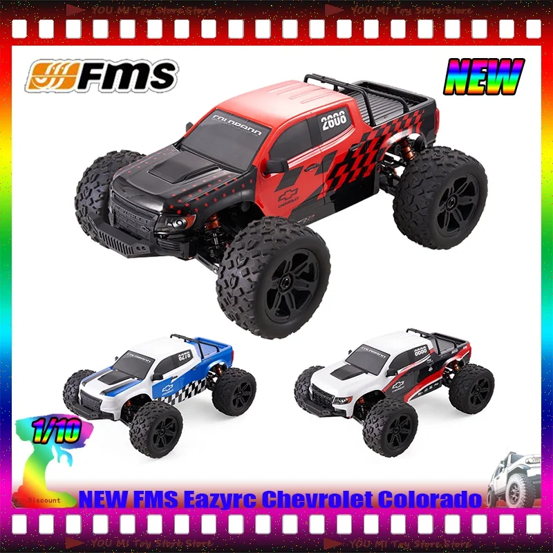 

New Stock Fms Eazyrc 1:10 Chevrolet Colorado Brushless Rc Model Remote Control High-Speed Four-Wheel Drive Off-Road Vehicle Toys
